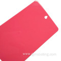 Pink high glossy electrostatic powder coating for toys